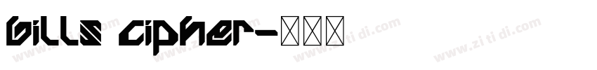 bills cipher字体转换